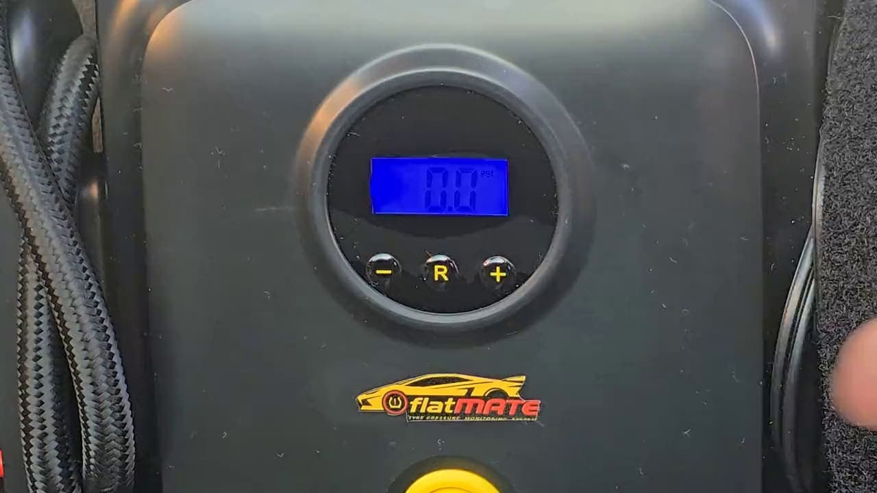 The Surge pump's pressure display and buttons.